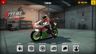 Screenshot of the application Xtreme Motorbikes MOD - #1