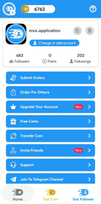 Screenshot of the application Niva Followers - #6