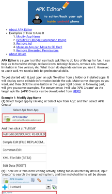 Screenshot of the application Apk Editor Pro - #3