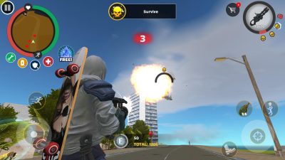 Screenshot of the application Rope Hero: Mafia City Wars - #2