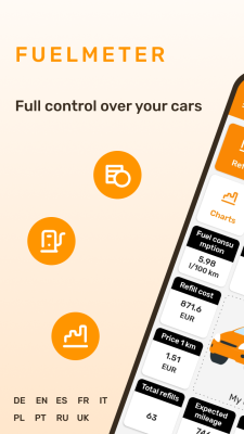 Screenshot of the application Fuelmeter - #1