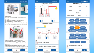 Screenshot of the application Electrician's Handbook (free) - #1