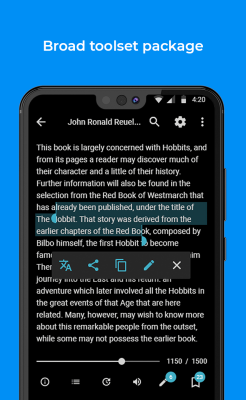 Screenshot of the application FullReader - #2