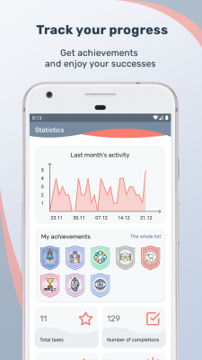 Screenshot of the application Tusk: a flexible task and habit manager - #4