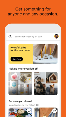 Screenshot of the application Etsy - #1