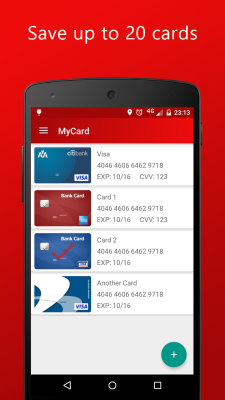 Screenshot of the application MyCard - NFC Payment - #3