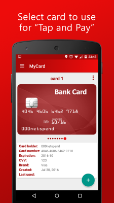 Screenshot of the application MyCard - NFC Payment - #4