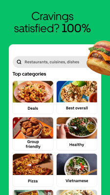 Screenshot of the application UberEATS: fast food delivery - #3