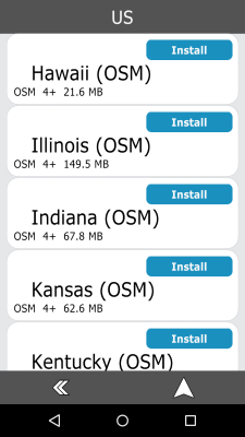 Screenshot of the application GeoNET navigator with traffic jams - #7