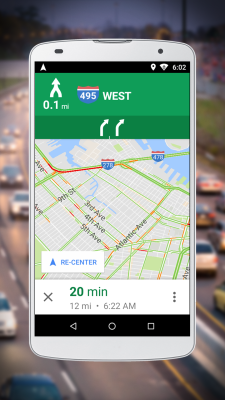 Screenshot of the application Navigator for Google Maps Go - #3