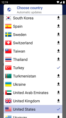 Screenshot of the application Speed cameras - #8
