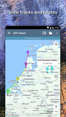 Screenshot of the application GPX Viewer - #2