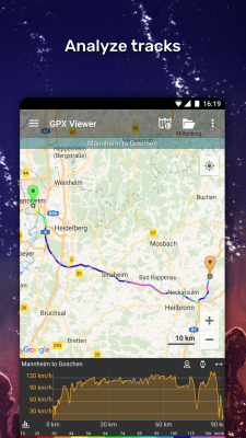 Screenshot of the application GPX Viewer - #3