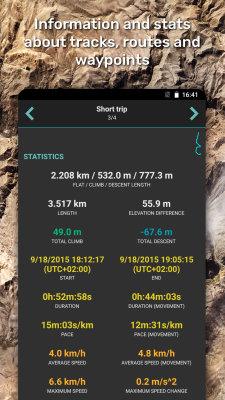 Screenshot of the application GPX Viewer - #6