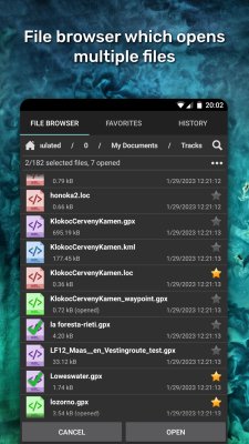 Screenshot of the application GPX Viewer - #8