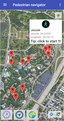 Screenshot of the application Pedestrian navigator - #2