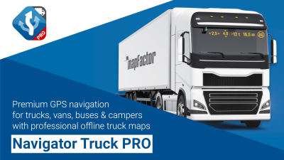 Screenshot of the application MapFactor Navigator Truck Pro - #1