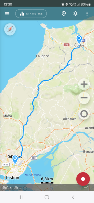 Screenshot of the application Geotracker - GPS tracker - #1