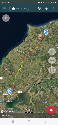 Screenshot of the application Geotracker - GPS tracker - #2