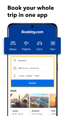 Screenshot of the application Booking.com - 750,000+ hotels - #1