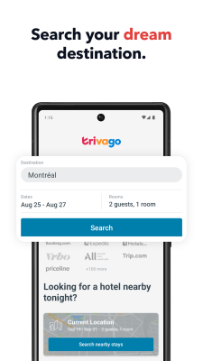 Screenshot of the application trivago - #3