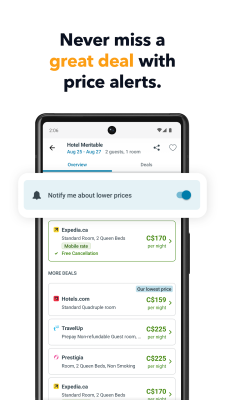 Screenshot of the application trivago - #5