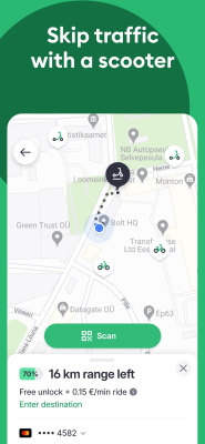 Screenshot of the application Bolt: Book a ride - #4