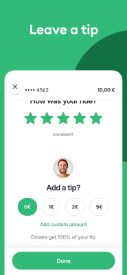 Screenshot of the application Bolt: Book a ride - #8