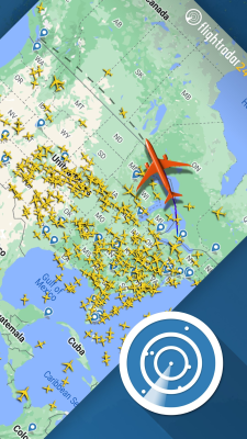 Screenshot of the application Flightradar24 Free - #2