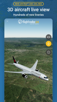 Screenshot of the application Flightradar24 Free - #5