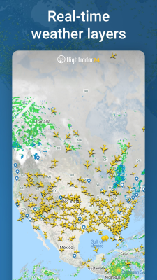 Screenshot of the application Flightradar24 Free - #6