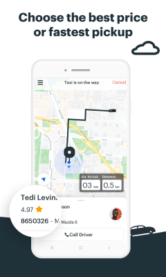 Screenshot of the application Gett: delivery and cab in one - #5