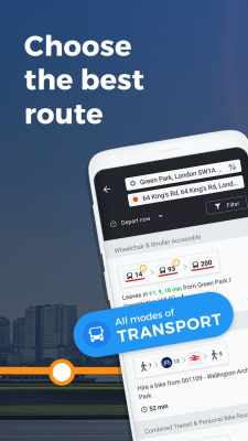 Screenshot of the application Moovit: Bus & Train Schedules - #2