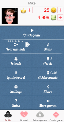 Screenshot of the application Durak Online - #5