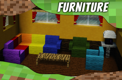 Screenshot of the application Furniture mod. Furniture mod for Mynecraft PE (MKPE) - #1