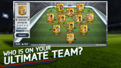 Screenshot of the application FIFA 14 - #2