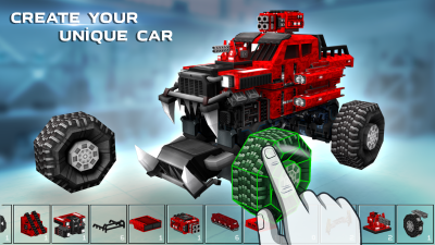 Screenshot of the application Blocky Cars Online - #1