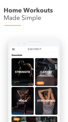 Screenshot of the application Sworkit - #1