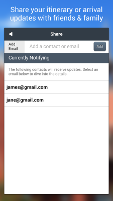 Screenshot of the application TripCase - #5