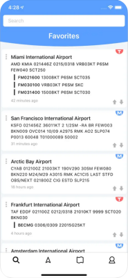 Screenshot of the application METAR Reader - #1