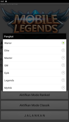 Screenshot of the application Mobile Legends Rank Booster - #2