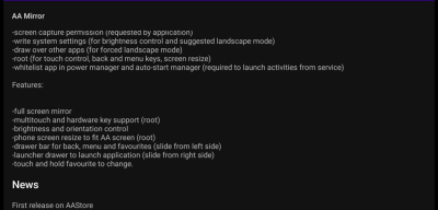 Screenshot of the application AAStore - #3