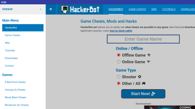 Screenshot of the application HackerBot - #2