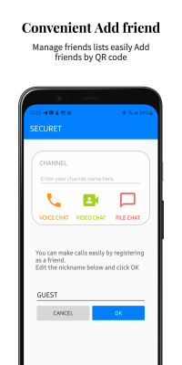 Screenshot of the application Securet for Communication - #4