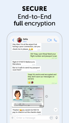 Screenshot of the application Zangi Private Messenger - #2