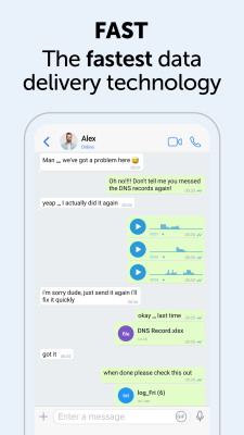 Screenshot of the application Zangi Private Messenger - #4