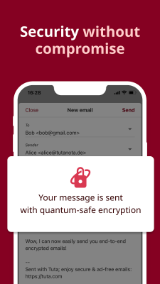 Screenshot of the application Tuta: Secure & Private Mail - #4