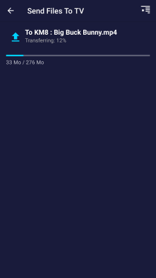 Screenshot of the application Send files to TV - #4