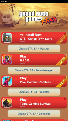 Screenshot of the application Cheat for GTA SA - #1