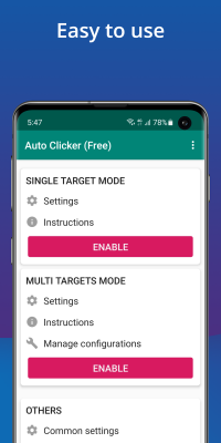 Screenshot of the application Auto Clicker - Automatic tap - #1